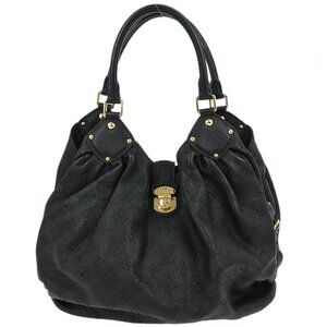 Louis Vuitton Black Mahina L Hobo Handbag